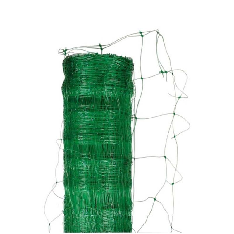 PVC oporna mreža za rastline 10m - širina 1,36m zelena