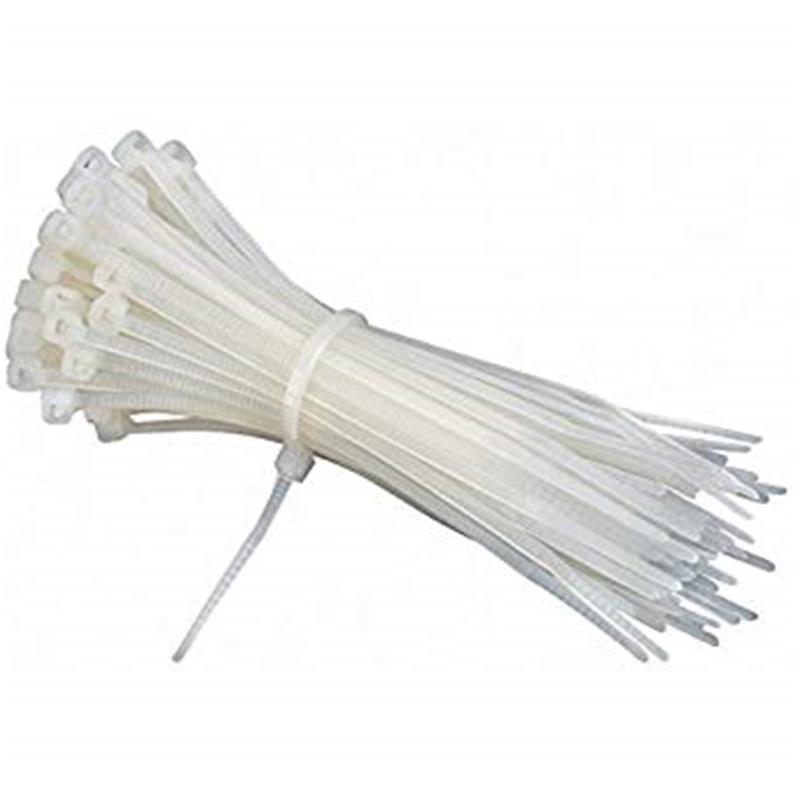 Kabelske vezice bele 4x200mm 100 kosov