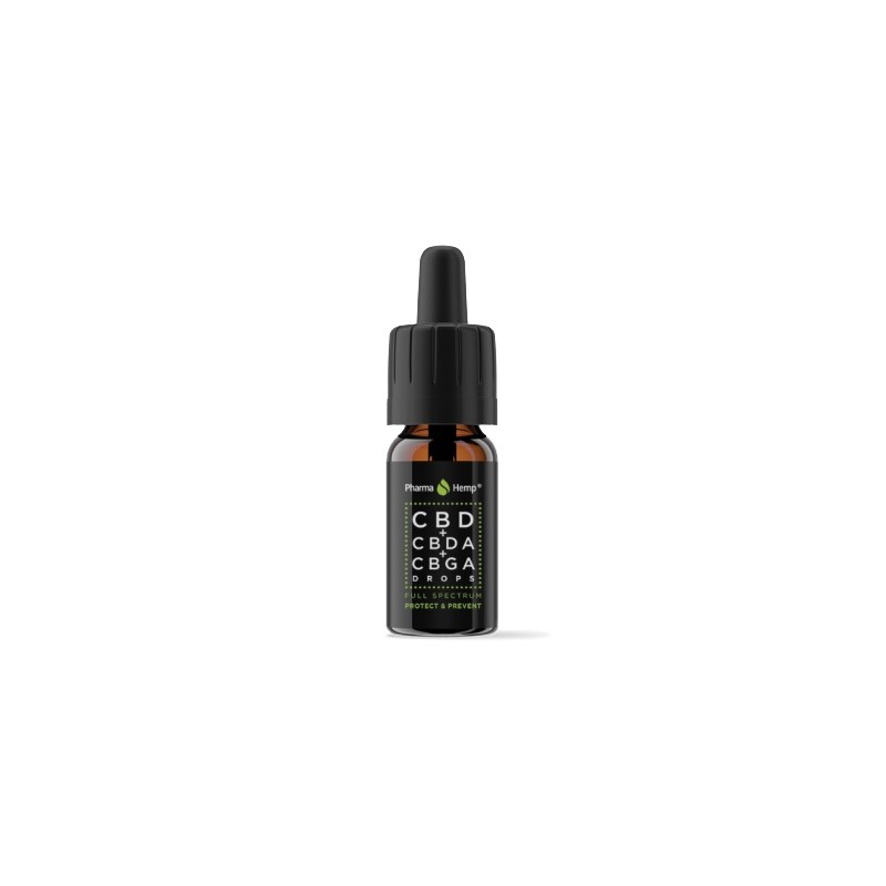 CBD + CBDA + CBGA kapljice Pharmahemp Protect & Prevent 15% 10ml