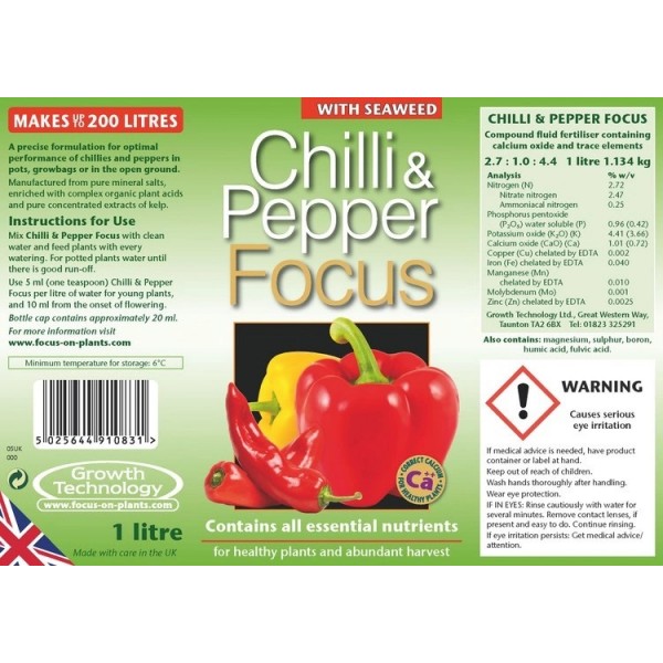 Growth Technology Chilli & Pepper Focus 1L