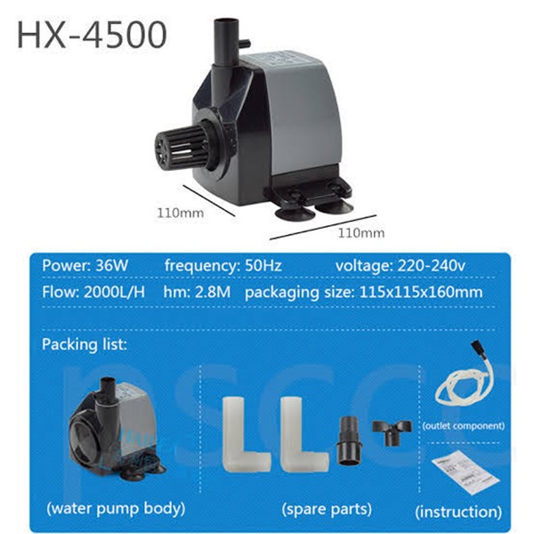Potopna črpalka Aquaking HX-4500 (2000 L/h)