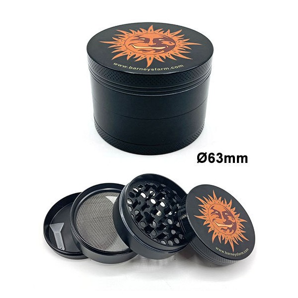 Mlinček Barneys Farm kovinski - BLACK 63mm