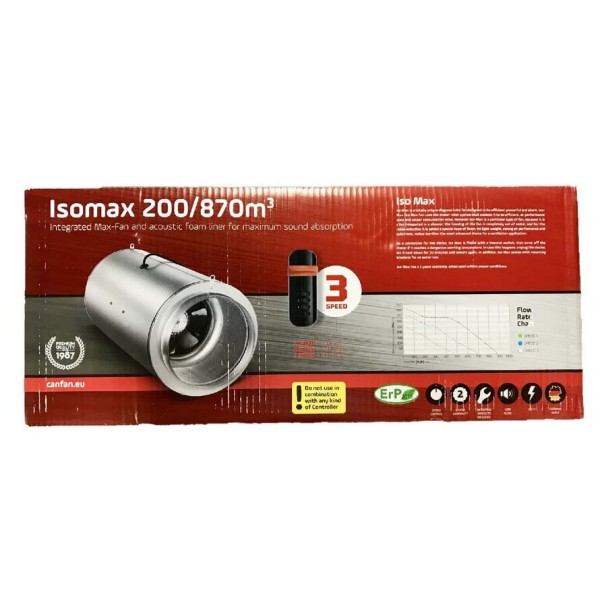 Ventilator CAN Fan ISO MAX 200 / 870m3/h