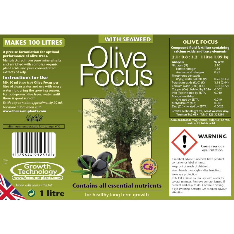 Gnojilo Growth Technology Olive Focus 1L