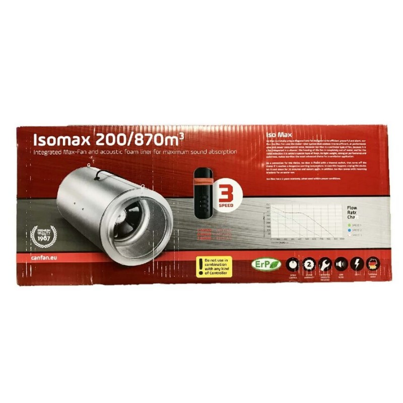 Ventilator CAN Fan ISO MAX 200 / 870m3/h