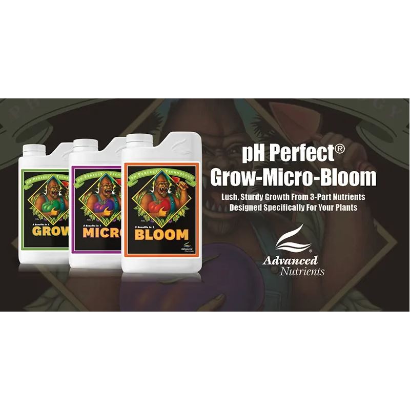 Advanced Nutrients Bloom Grow Micro pH Perfect 1L Starter Pack